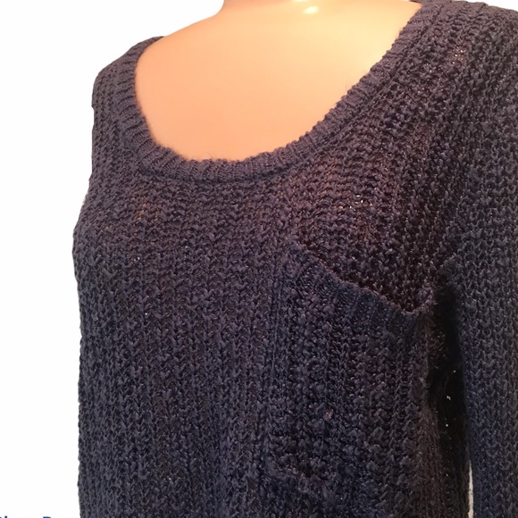 Full Tilt Loose Knit Sweater with pocket - Picture 3 of 6